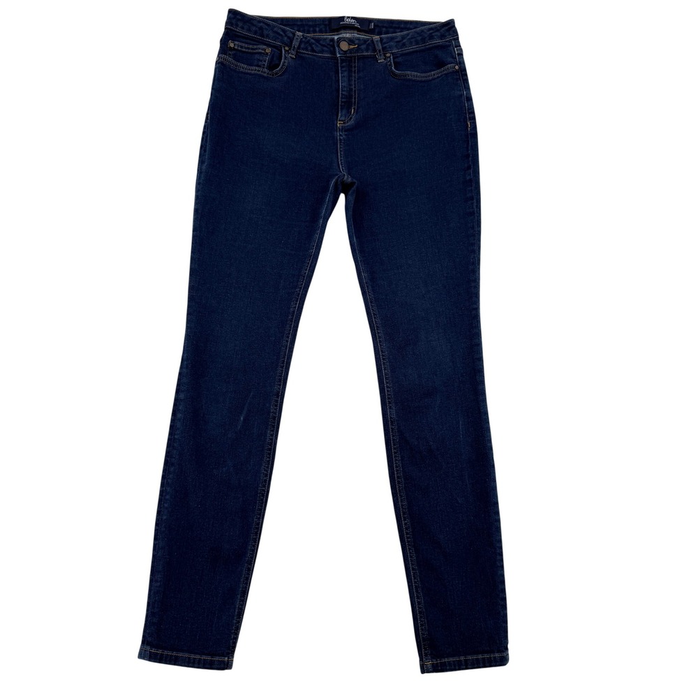 Boden The Soho Skinny Jeans Dark Wash Indigo High Rise Stretch Denim US 10L
